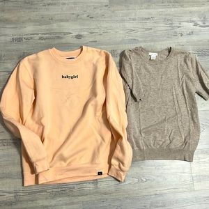 Peace Collective crewneck sweater. Relaxed fit. Free shirt from H&M shirt